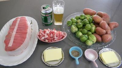 Ingrédients pour la recette : Rôti de veau à la flamande