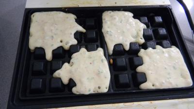 Gaufres au jambon en amuse-bouche - 5.2