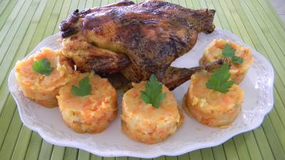 Recette Poulet sauce soja et sa purée de carottes
