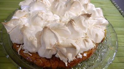 pâte feuilletée : Tarte tatin meringuée