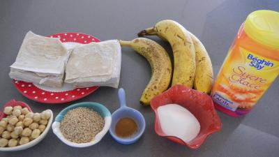 Ingrédients pour la recette : Beignets croustillants chinois à la banane