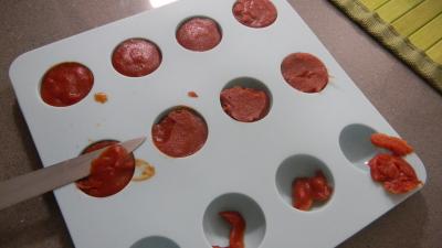 Amuse-bouche moléculaire à la tomate et mozzarella - 17.4