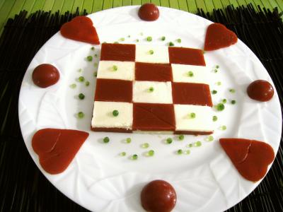 Amuse-bouche moléculaire à la tomate et mozzarella - 18.2