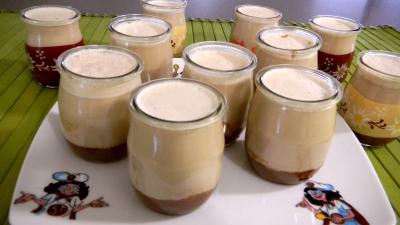 Yaourts aux carambars et caramel