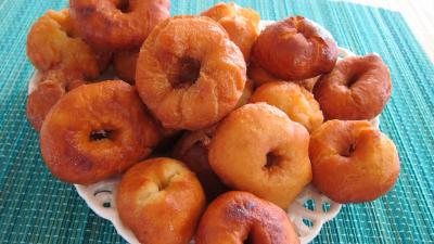 Cuisson au bain de friture : Yoyos beignets de Pourim