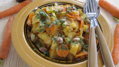 fond de veau : Rutabagas aux carottes