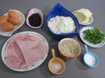 Ingrédients pour la recette : Cake au jambon