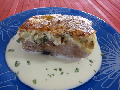 plat unique : Assiette d'oignons au pain perdu à l'anis