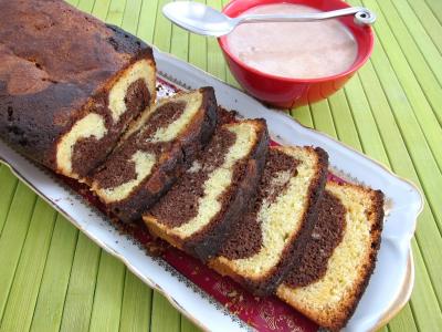 Recette Gâteau marbré au chocolat