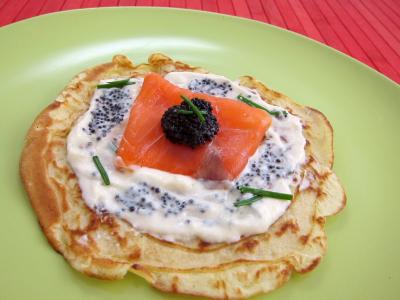 Recette Blinis au saumon fumé façon Russe