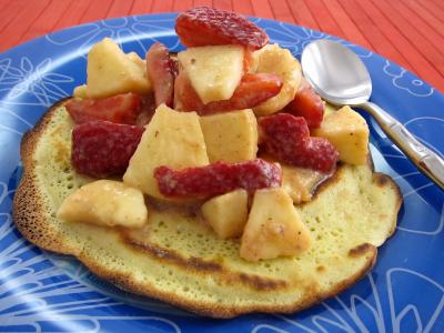 blinis aux fraises