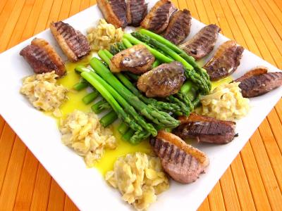 Asperges et magrets aux amandes et aux oranges - 9.1