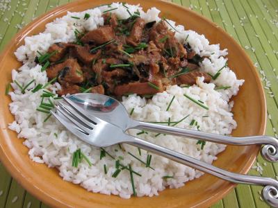plat complet : Plat familiale de braisé de porc façon flamande
