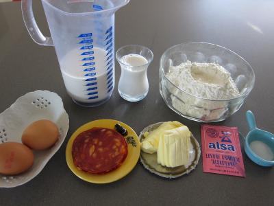 Ingrédients pour la recette : Gaufrettes au chorizo