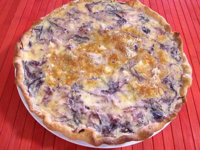 Recette Quiche au chou rouge
