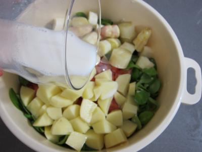 Mâche en velouté et sa gaufrette à la mozzarella - 4.2