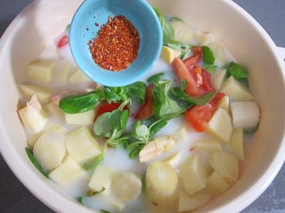 Mâche en velouté et sa gaufrette à la mozzarella - 5.2
