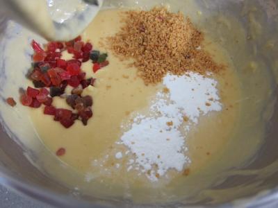 Pudding aux pommes et son coulis de framboises - 4.2