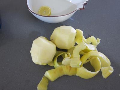 Coquelets au miel et aux pommes caramélisées et aux asperges - 2.2