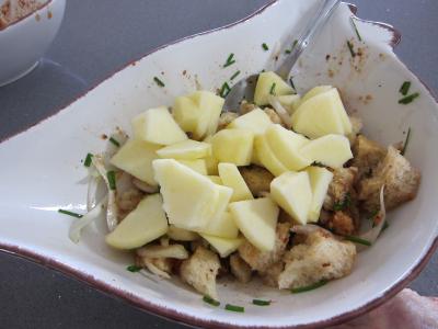 Coquelets au miel et aux pommes caramélisées et aux asperges - 6.2