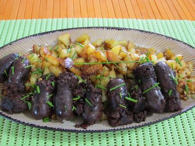 Recette Miel aux pommes de terre et au boudin