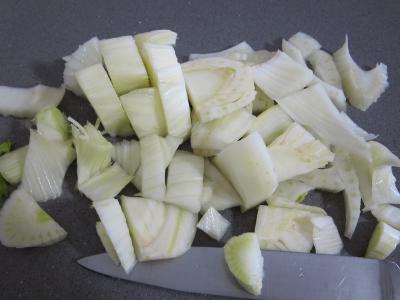 Fenouil en velouté et aux knackis (saucisses de Strasbourg) - 3.1