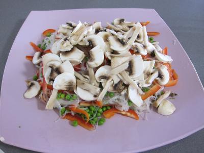 Vermicelle de riz et crevettes en salade - 6.3