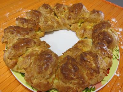 Pains & pâtes : Sortie du four de la gougère au brie