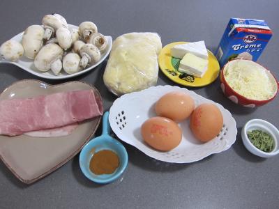 Ingrédients pour la recette : Tartelettes au brie et au jambon