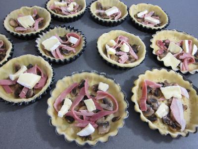 Tartelettes au brie et au jambon - 5.3