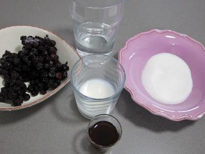 Ingrédients pour la recette : Coulis de mûres