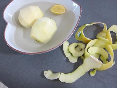 Pudding aux cerises et aux pommes - 1.2