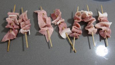Mâche en salade et ses brochettes de jambon - 1.2