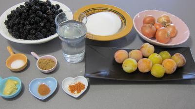 Ingrédients pour la recette : Chutney aux mûres
