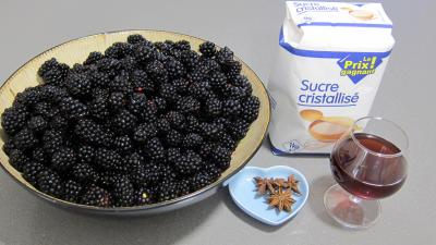Ingrédients pour la recette : Confiture de mûres