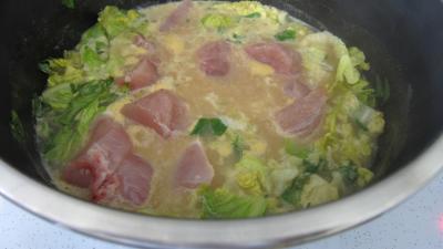 Soupe de poulet au lait d'amandes et de noix de coco - 7.3