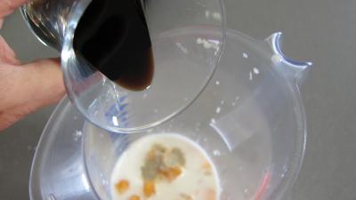 Gaspacho de melon au lait d'amandes et gambas - 5.2