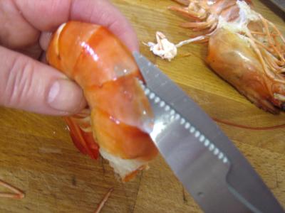 Gaspacho de melon au lait d'amandes et gambas - 7.2