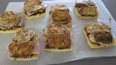 Sandwichs à l'aubergine et au jambon - 10.3