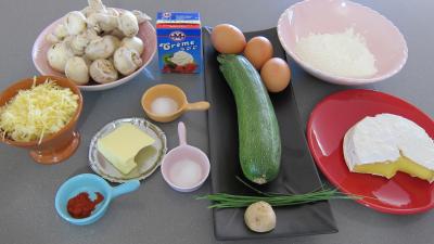 Ingrédients pour la recette : Timbales au camembert