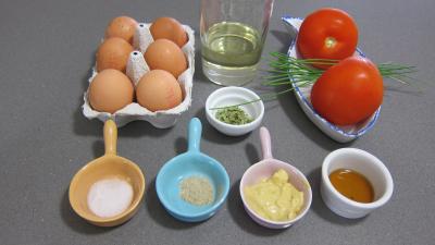 Ingrédients pour la recette : Oeufs mimosa