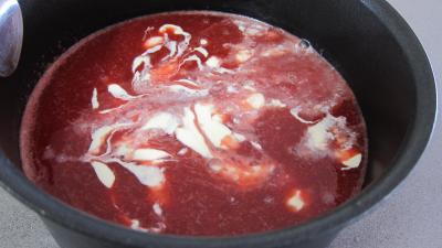 Gâteau de semoule au coulis de framboises - 6.3