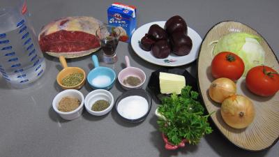 Ingrédients pour la recette : Bortsch Russe