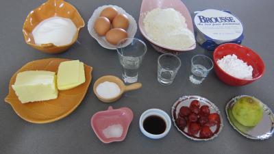 Ingrédients pour la recette : Cupcakes à la brousse